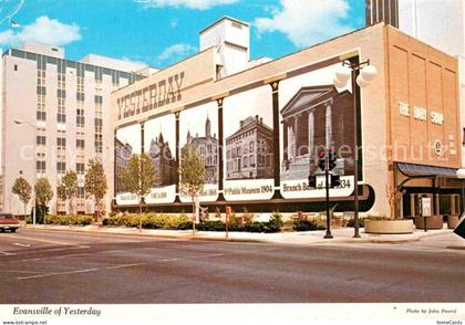 Evansville Indiana Evansville of Yesterday Mural in downtown