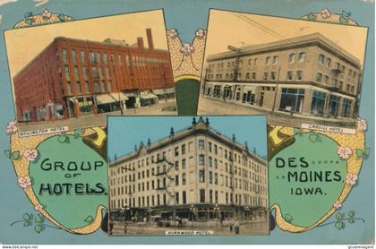 GROUP OF HOTELS DES MOINES IOWA
