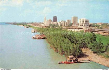 Baton Rouge Louisiana USA Skyine on the Mississippi River Fliegeraufnahme