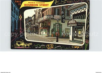 New Orleans Louisiana Bourbon Street