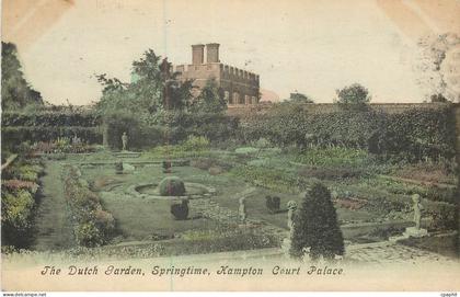 CPA The Dutch Garden Spingtime Hampton Court Palace