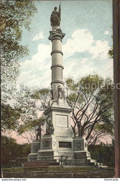 Boston Massachusetts Soldiers Monument Boston Common