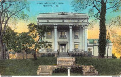 B315 US Lanier Memorial Home Madison Indiana vintage postcard