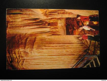 MAMMOTH CAVE National Park Kentucky The falls Niagara stalactite caving geology cancel NASHVILLE 1972 postcard USA