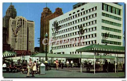 CPSM The Civic Centrer Park detroit Michigan