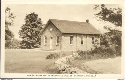 Dearborn Michigan School House Greenfield Village