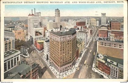 Detroit Michigan Metropolitan Michigan Avenue Wood Ward Avenue