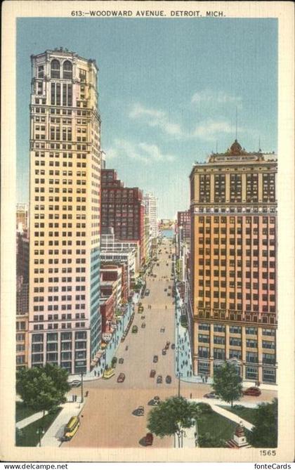 Detroit Michigan Woodward Avenue