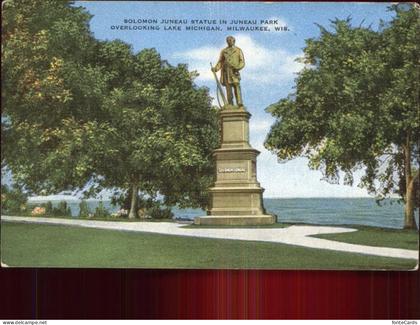 Lake Michigan Solomon Juneau Statue Juneau Park