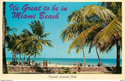 CPM The Golden Sands of Miami Beach Florida