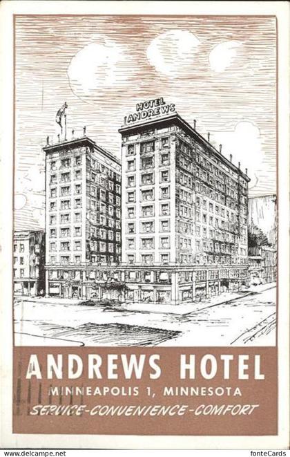 Minneapolis Minnesota Andrews Hotel