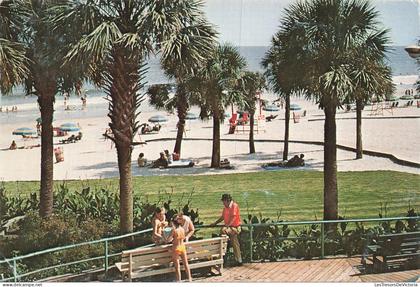 ETATS UNIS - Myrtle Beach - Gulf Stream - Littoral - Plage - Palmier - Promenade - Horizon - Animé - Carte postale