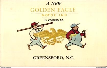 CPA Greensboro North Carolina USA, Ein neuer Golden Eagle, Motor Inn
