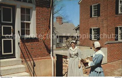 Winston Salem Old Salem Girls in 18th Century Moravian Costumes