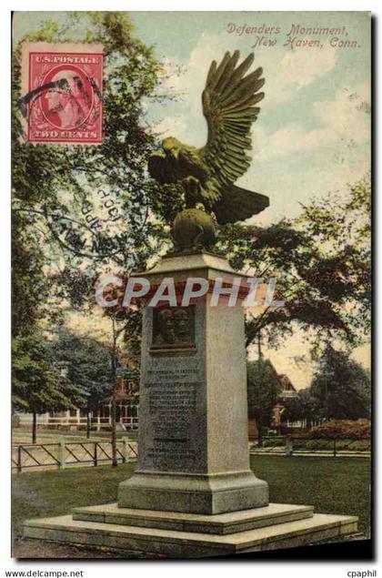 CPA Defenders Monument New Haven Conn Aigle Rapace