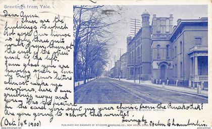 Usa - NEW HAVEN (CT) Yale University - Sheffield Scientific School - PRIVATE MAILING CARD