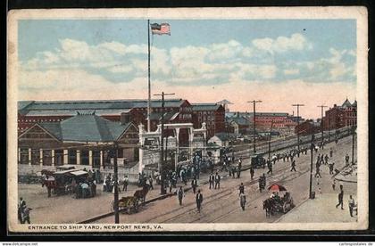 AK Newport News, VA, Entrance to the ship yard