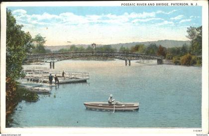 Paterson New Jersey Possaic River and Bridge