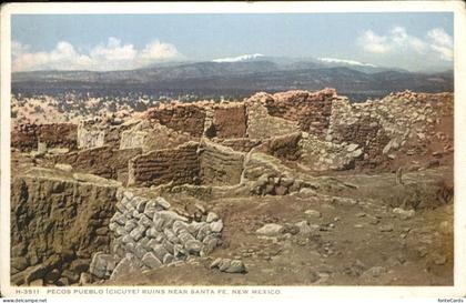 Santa Fe New Mexico Pecos Pueblo Ruins