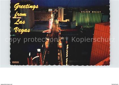 Las Vegas Nevada Night lights of Fremont Street
