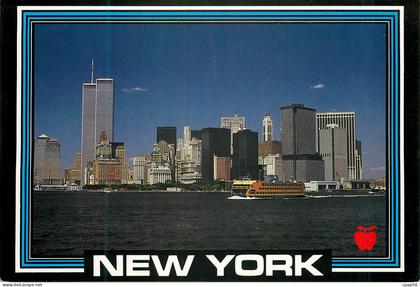 CPM New york lower manhattan harbor and the famous staten island ferry