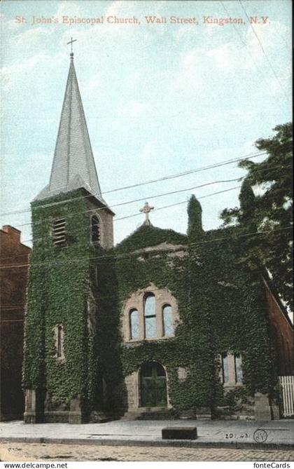 Kingston New York St Johns Episcopal Church Wall Street