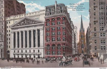 NEW YORK CITY - Stock Exchange, Trinity Church and Wall Street