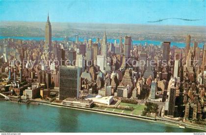 New York City United Nations Building East River Empire State Building Chrysler