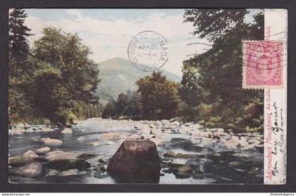 Postcard, UNITED STATES, Adirondack Mountains, Au Sable River Wilmington Notch