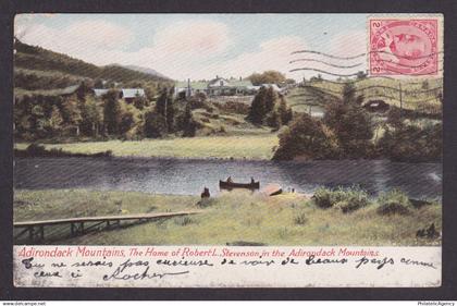 Postcard, UNITED STATES, Adirondack Mountains, The Home of Robert L. Stevenson