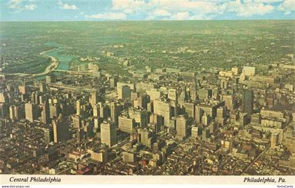 Philadelphia  Pennsylvania USA Central Philadelphia aerial view