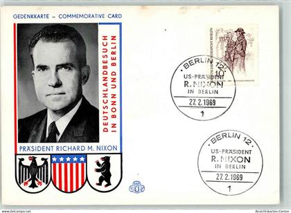 10639047 - Richard M. Nixon Wappen Deutschlandbesuch Sonderstempel