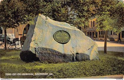 A962 US Georgia Savannah Tomo Chi Chi Memorial vintage postcard