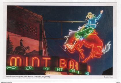AK 221368 USA - Wyoming - Leuchtwerbung der Mint Bar