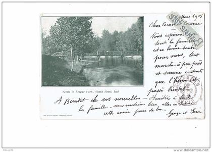 Indiana - South Bend - scene in Leeper Park - 1905