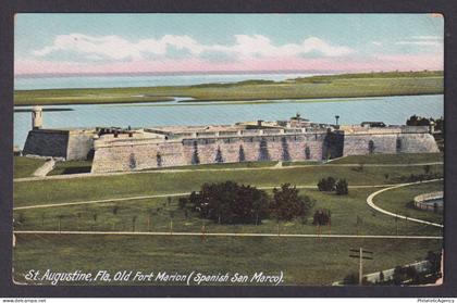 Postcard, United States, St. Augustine FL, Old Fort Marion (Spanish San Marco)