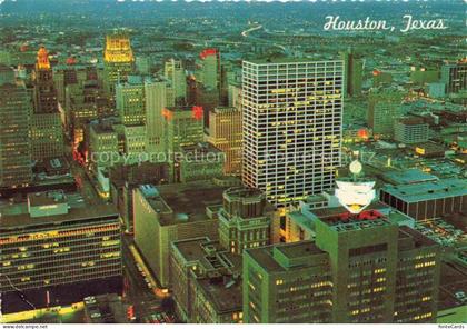HOUSTON  Texas USA Downtown-Houston Skyline Nachtaufnahme Wolkenkratzer Innensta
