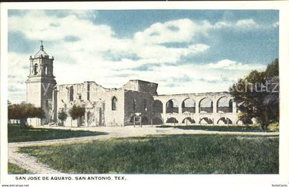 San Antonio Texas Mission San Jose de Aquayo Ruines