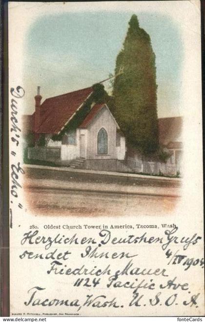 Tacoma Oldest Church Tower in America
