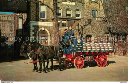 Milwaukee Wisconsin The old meets the new in old Milwaukee Brewery wagon