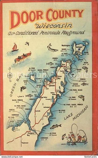 Wisconsin US-State Peninsula Playground Lake Michigan Green Bay