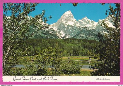 326219 / United States > WY - Wyoming > Grand Teton National Park Winter , Buck rail fence mainly lodgepole pine PC