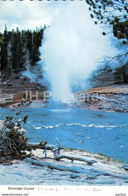 Riverside Geyser in Yellowstone National Park - B1965 - USA - unused
