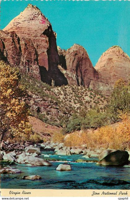 CPM Virgin River Zion National Park Utah East Temple