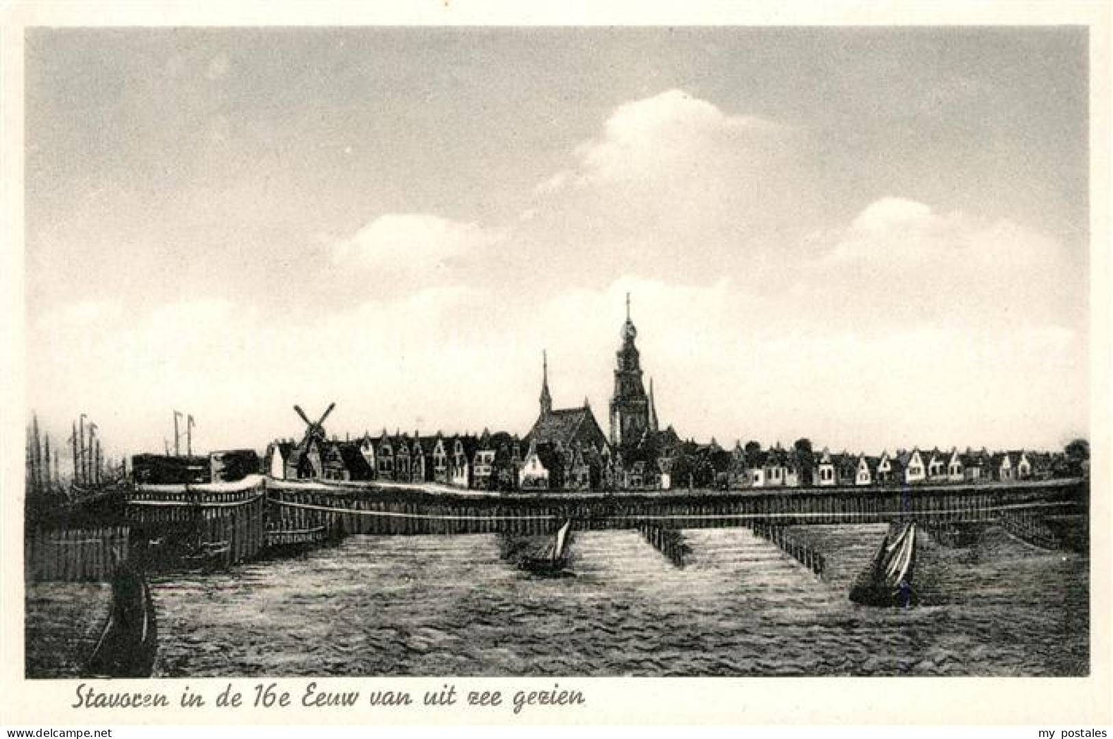 Stavoren von nit zee gezien