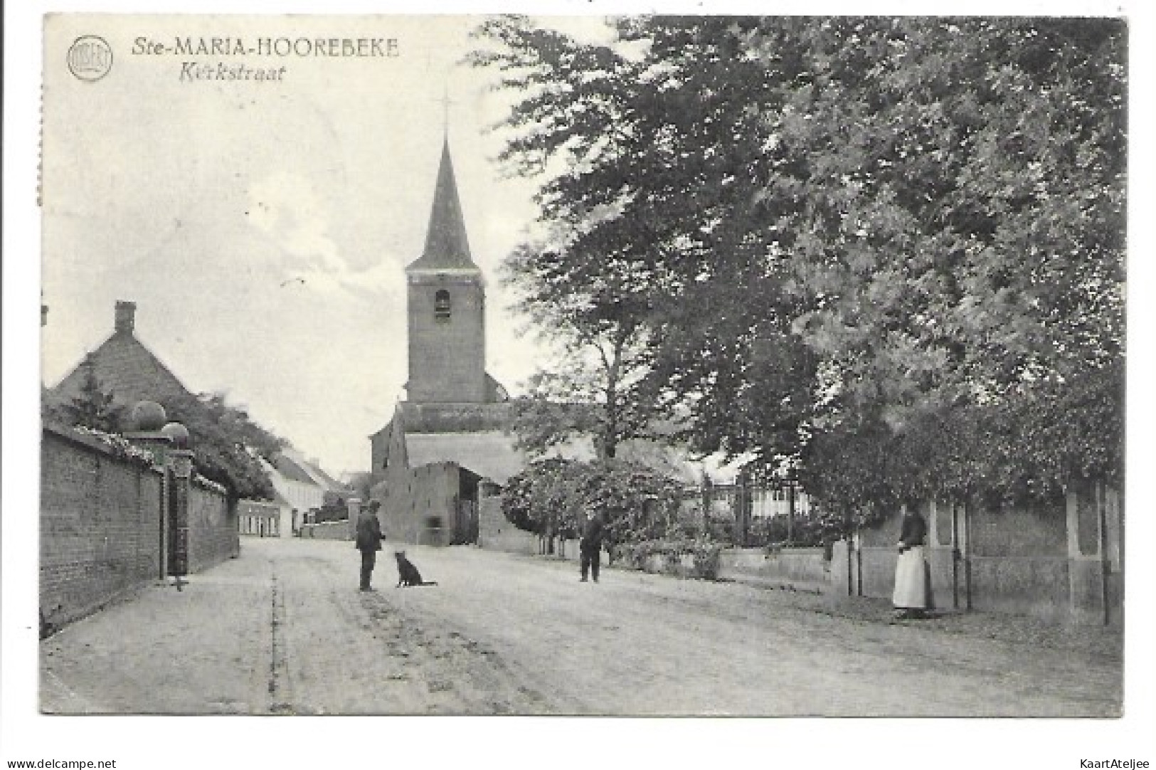 Ste-Maria-Hoorebeke - Kerkstraat.
