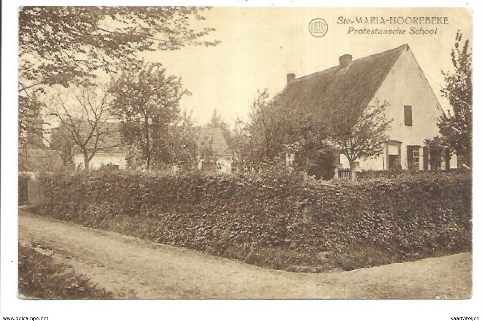 Ste-Maria-Hoorebeke - Protestansche School.