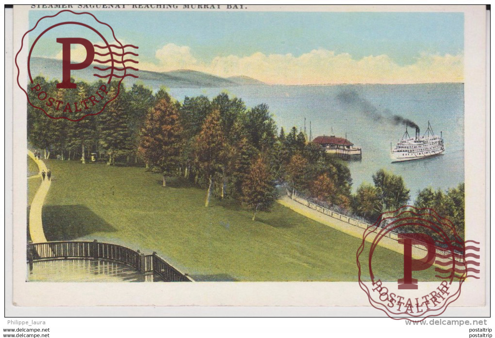 STEAMER SAGUENAY REACHING MURRAY BAY