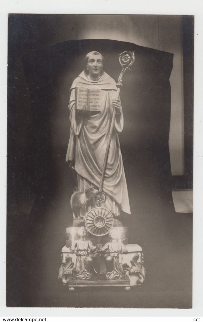 Steenokkerzeel FOTOKAART MOEDERKAART van de uitgifte Sint Bernardus beeld XVI eeuw