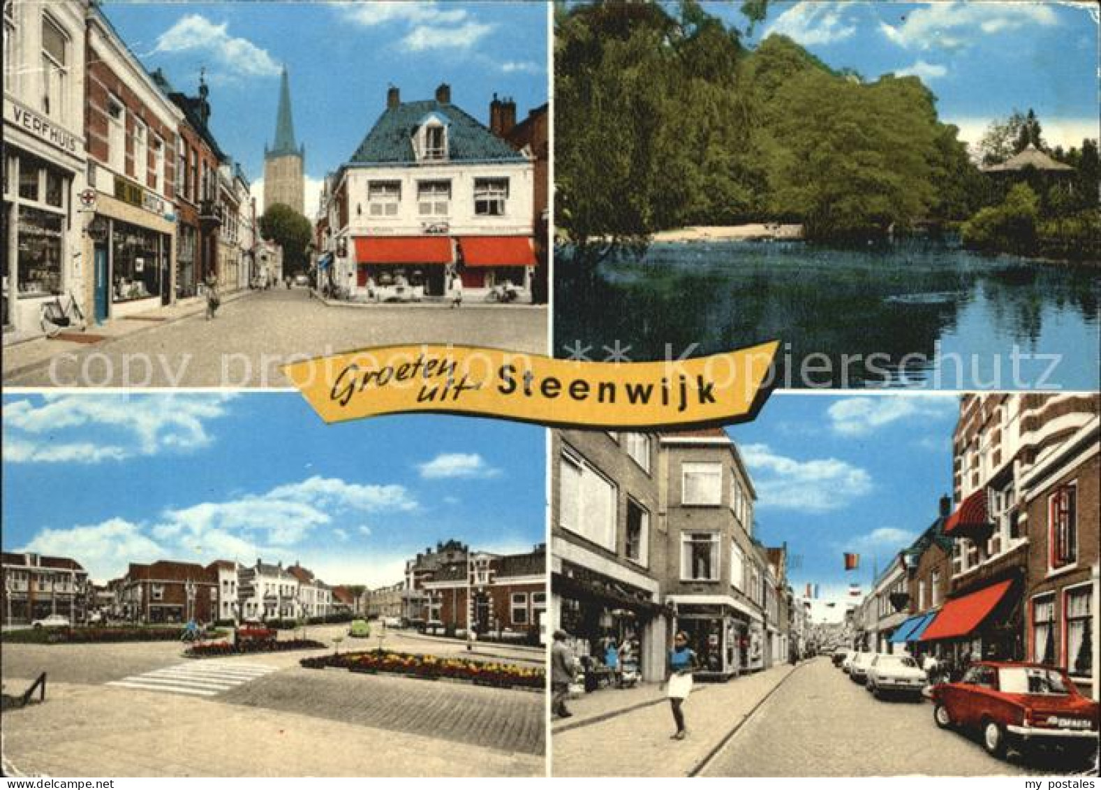 Steenwijk Ortsansichten Strassenpartie Pavillon am See